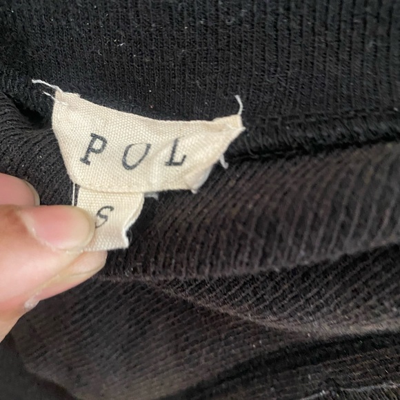 Vintage POL asymmetrical sweater with snaps - Picture 3 of 6